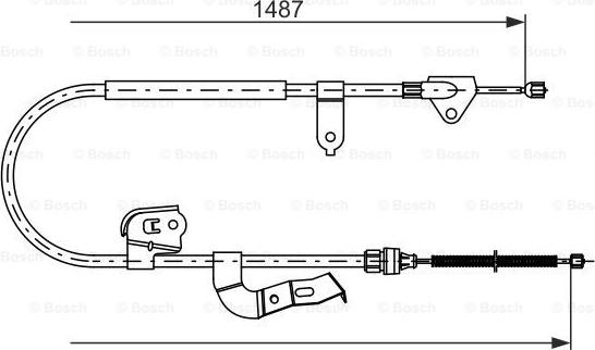 BOSCH 1 987 477 952 - Cavo comando, Freno stazionamento www.autoricambit.com