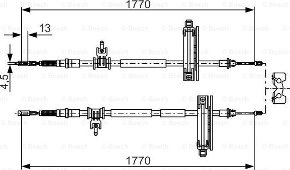 BOSCH 1 987 477 931 - Cavo comando, Freno stazionamento www.autoricambit.com