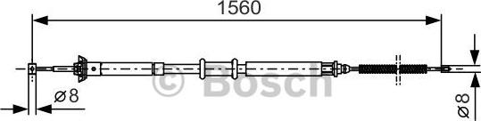 BOSCH 1 987 477 925 - Cavo comando, Freno stazionamento www.autoricambit.com