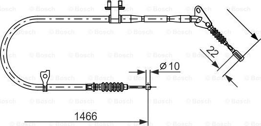 BOSCH 1 987 477 492 - Cavo comando, Freno stazionamento www.autoricambit.com