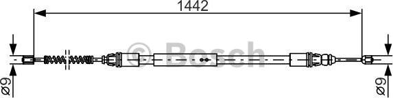 BOSCH 1 987 477 442 - Cavo comando, Freno stazionamento www.autoricambit.com