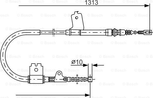 BOSCH 1 987 477 404 - Cavo comando, Freno stazionamento www.autoricambit.com