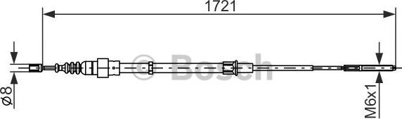 BOSCH 1 987 477 406 - Cavo comando, Freno stazionamento www.autoricambit.com