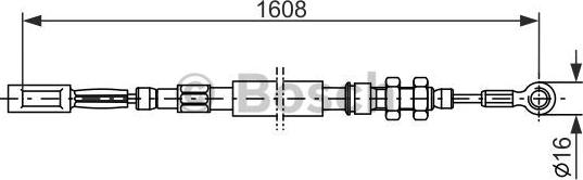 BOSCH 1 987 477 417 - Cavo comando, Freno stazionamento www.autoricambit.com