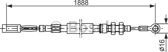 BOSCH 1 987 477 420 - Cavo comando, Freno stazionamento www.autoricambit.com