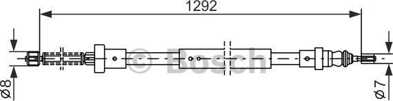 BOSCH 1 987 477 427 - Cavo comando, Freno stazionamento www.autoricambit.com