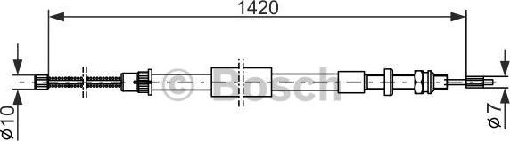 BOSCH 1 987 477 479 - Cavo comando, Freno stazionamento www.autoricambit.com