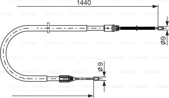 BOSCH 1 987 477 475 - Cavo comando, Freno stazionamento www.autoricambit.com