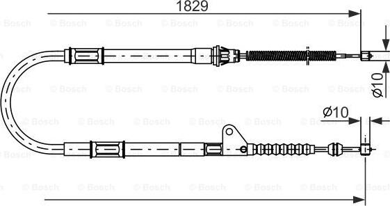 BOSCH 1 987 477 545 - Cavo comando, Freno stazionamento www.autoricambit.com