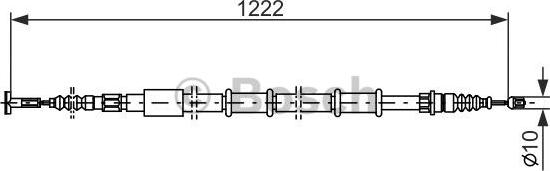 BOSCH 1 987 477 555 - Cavo comando, Freno stazionamento www.autoricambit.com