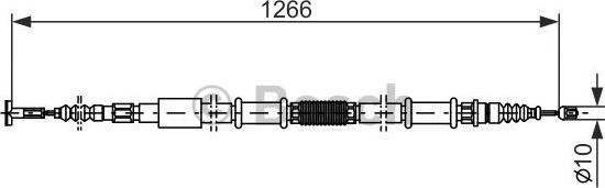 BOSCH 1 987 477 556 - Cavo comando, Freno stazionamento www.autoricambit.com