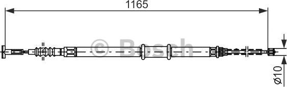 BOSCH 1 987 477 562 - Cavo comando, Freno stazionamento www.autoricambit.com