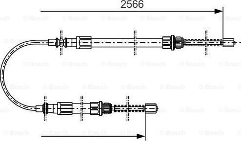 BOSCH 1 987 477 515 - Cavo comando, Freno stazionamento www.autoricambit.com