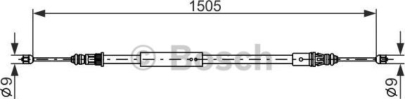 BOSCH 1 987 477 574 - Cavo comando, Freno stazionamento www.autoricambit.com