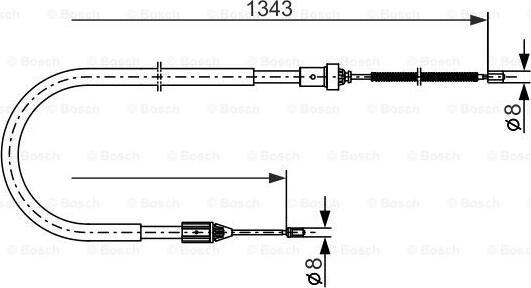 BOSCH 1 987 477 641 - Cavo comando, Freno stazionamento www.autoricambit.com