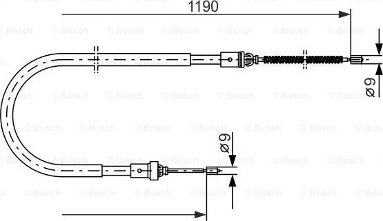 BOSCH 1 987 477 650 - Cavo comando, Freno stazionamento www.autoricambit.com