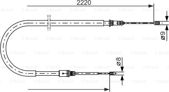 BOSCH 1 987 477 652 - Cavo comando, Freno stazionamento www.autoricambit.com