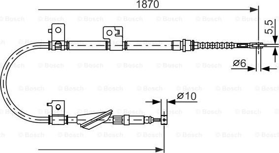 BOSCH 1 987 477 602 - Cavo comando, Freno stazionamento www.autoricambit.com