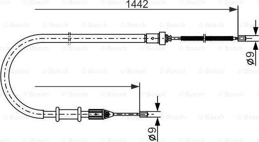 BOSCH 1 987 477 635 - Cavo comando, Freno stazionamento www.autoricambit.com