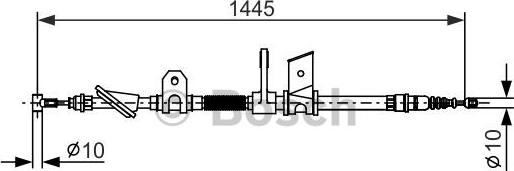 BOSCH 1 987 477 623 - Cavo comando, Freno stazionamento www.autoricambit.com