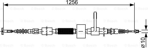 BOSCH 1 987 477 622 - Cavo comando, Freno stazionamento www.autoricambit.com