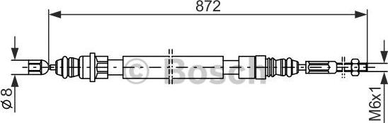 BOSCH 1 987 477 149 - Cavo comando, Freno stazionamento www.autoricambit.com