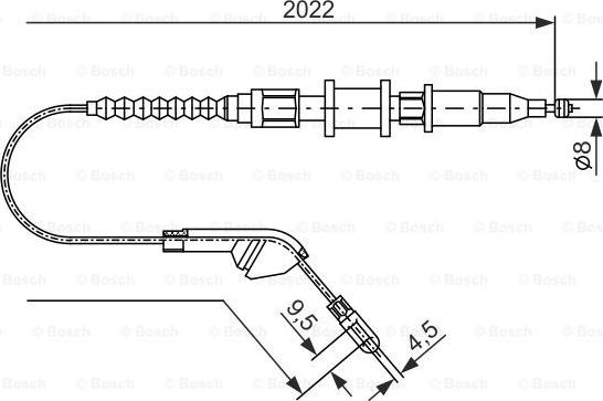 BOSCH 1 987 477 143 - Cavo comando, Freno stazionamento www.autoricambit.com