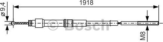 BOSCH 1 987 477 157 - Cavo comando, Freno stazionamento www.autoricambit.com