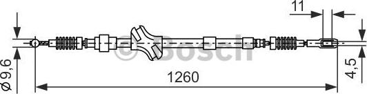 BOSCH 1 987 477 189 - Cavo comando, Freno stazionamento www.autoricambit.com