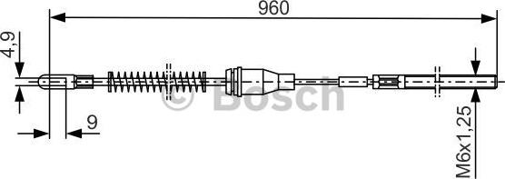 BOSCH 1 987 477 133 - Cavo comando, Freno stazionamento www.autoricambit.com