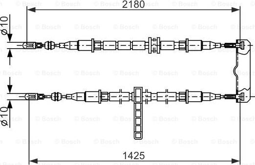 BOSCH 1 987 477 895 - Cavo comando, Freno stazionamento www.autoricambit.com