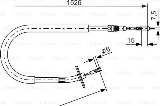 BOSCH 1 987 477 859 - Cavo comando, Freno stazionamento www.autoricambit.com