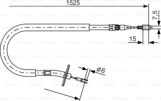 BOSCH 1 987 477 858 - Cavo comando, Freno stazionamento www.autoricambit.com