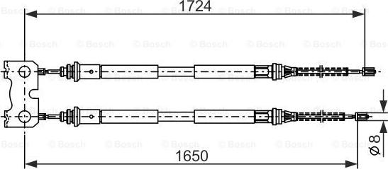 BOSCH 1 987 477 835 - Cavo comando, Freno stazionamento www.autoricambit.com