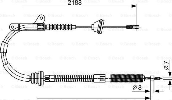 BOSCH 1 987 477 879 - Cavo comando, Freno stazionamento www.autoricambit.com