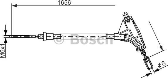 BOSCH 1 987 477 871 - Cavo comando, Freno stazionamento www.autoricambit.com