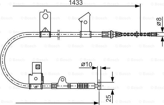 BOSCH 1 987 477 394 - Cavo comando, Freno stazionamento www.autoricambit.com