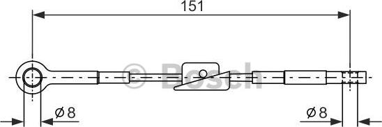 BOSCH 1 987 477 367 - Cavo comando, Freno stazionamento www.autoricambit.com