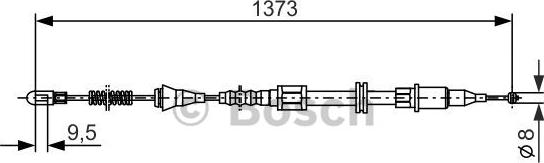 BOSCH 1 987 477 309 - Cavo comando, Freno stazionamento www.autoricambit.com