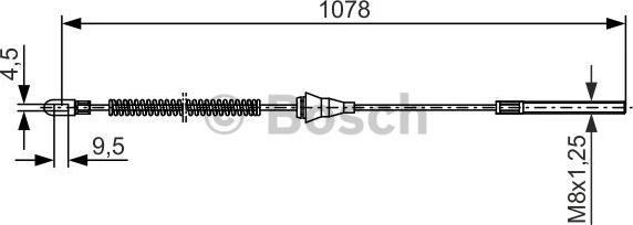 BOSCH 1 987 477 310 - Cavo comando, Freno stazionamento www.autoricambit.com