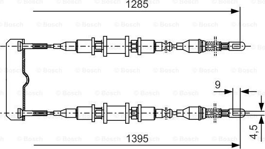 BOSCH 1 987 477 253 - Cavo comando, Freno stazionamento www.autoricambit.com