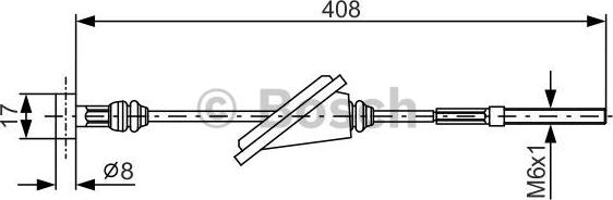 BOSCH 1 987 477 794 - Cavo comando, Freno stazionamento www.autoricambit.com