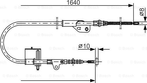 BOSCH 1 987 477 752 - Cavo comando, Freno stazionamento www.autoricambit.com