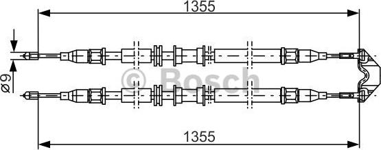 BOSCH 1 987 477 765 - Cavo comando, Freno stazionamento www.autoricambit.com