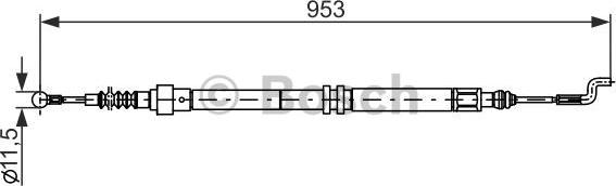 BOSCH 1 987 477 707 - Cavo comando, Freno stazionamento www.autoricambit.com