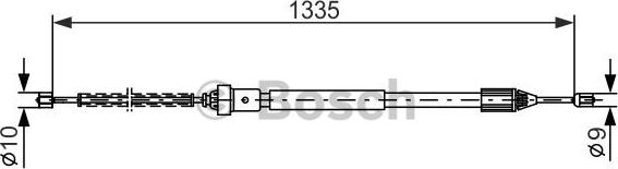 BOSCH 1 987 477 783 - Cavo comando, Freno stazionamento www.autoricambit.com