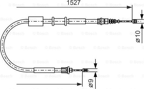 BOSCH 1 987 477 730 - Cavo comando, Freno stazionamento www.autoricambit.com