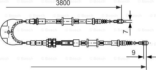 BOSCH 1 987 477 731 - Cavo comando, Freno stazionamento www.autoricambit.com