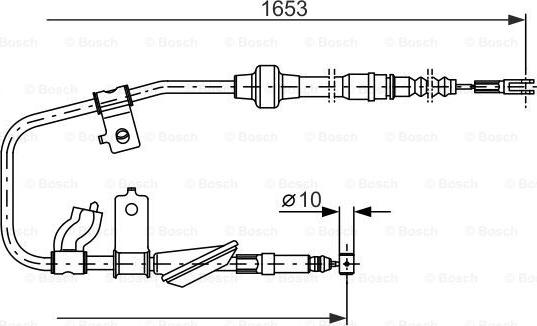 BOSCH 1 987 477 738 - Cavo comando, Freno stazionamento www.autoricambit.com