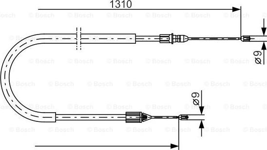 BOSCH 1 987 477 777 - Cavo comando, Freno stazionamento www.autoricambit.com